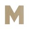 Wooden Letter M 12 inch or 8 inch, Unfinished Large Wood Letters for Crafts | Woodpeckers